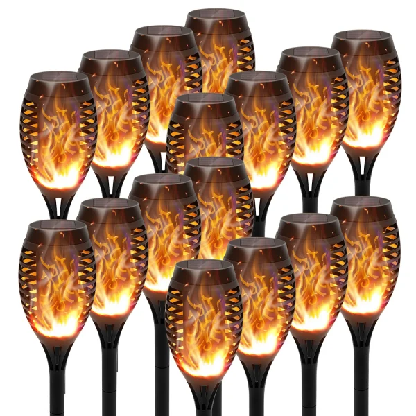 Solar Lights Outdoor LED 4/6/812Pcs  Torch Lights