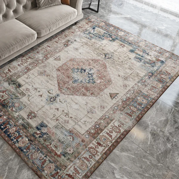 American Retro Style Rugs for Bedroom Large Area