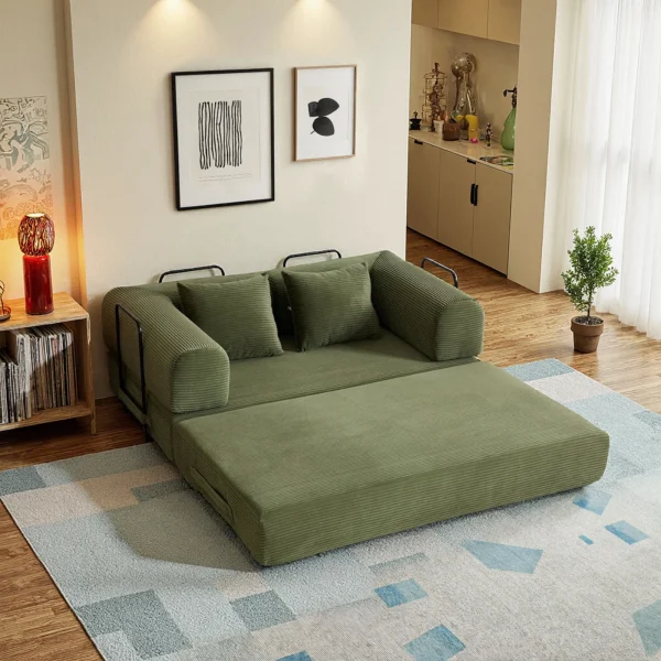 59" 4-in-1  Boneless Convertible Floor Sofa Bed