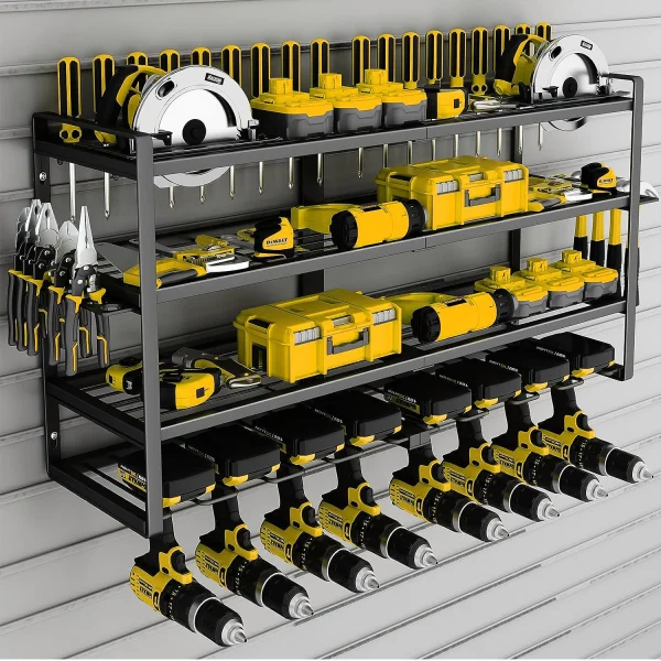 Power Tool Storage Rack 4 Layers